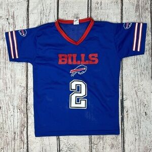 Buffalo Bills Boys Kids Youth Vintage NFL Football Jersey Shirt